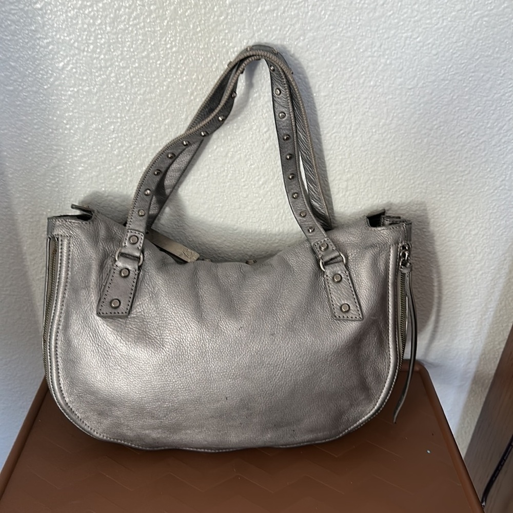 Botkier 'Sophia' Large Silver Satchel Handbag - Picture 9 of 9
